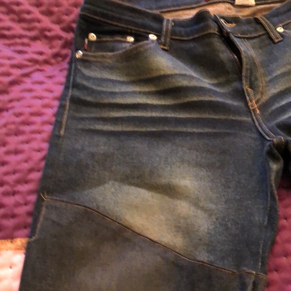 30” Waist Hippie Jeans with fringe at the bottom - Picture 2 of 5